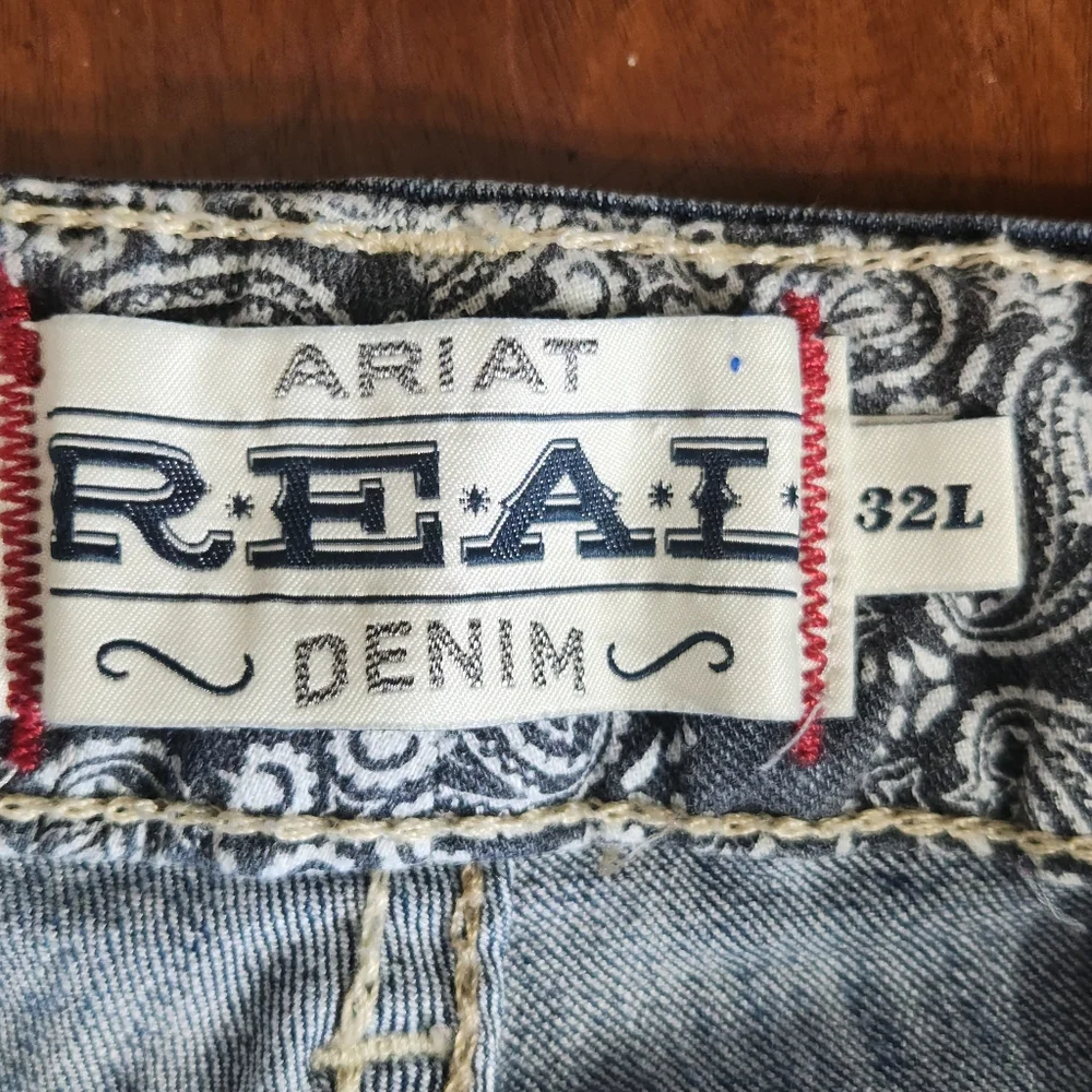 Ariat Real Denim Womens Jeans Size 32L western Cowgirl Riding Rodeo - Picture 4 of 13